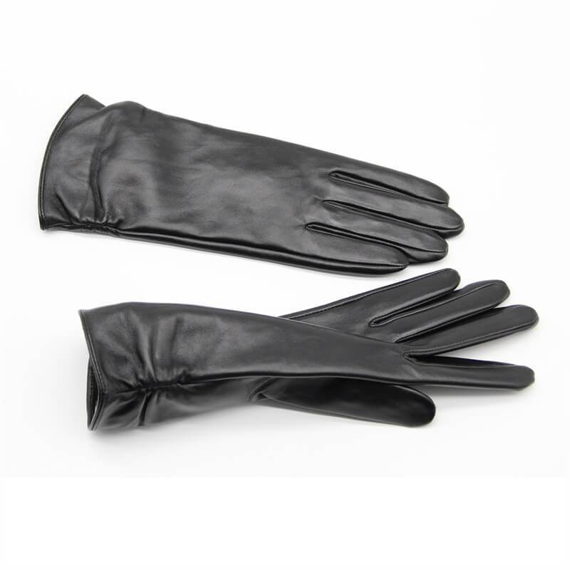 Women’s Long Lambskin Driving Gloves – 11-Inch, Silk Lining