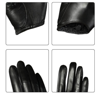 Women’s Fashion Goatskin Driving Gloves – Fingerless, Lightweight