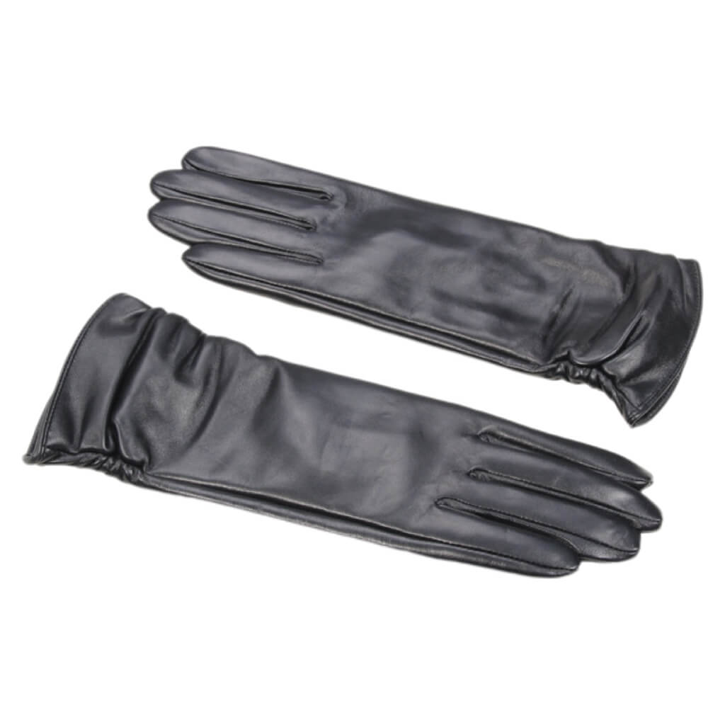 Women’s Long Lambskin Driving Gloves – 11-Inch, Silk Lining