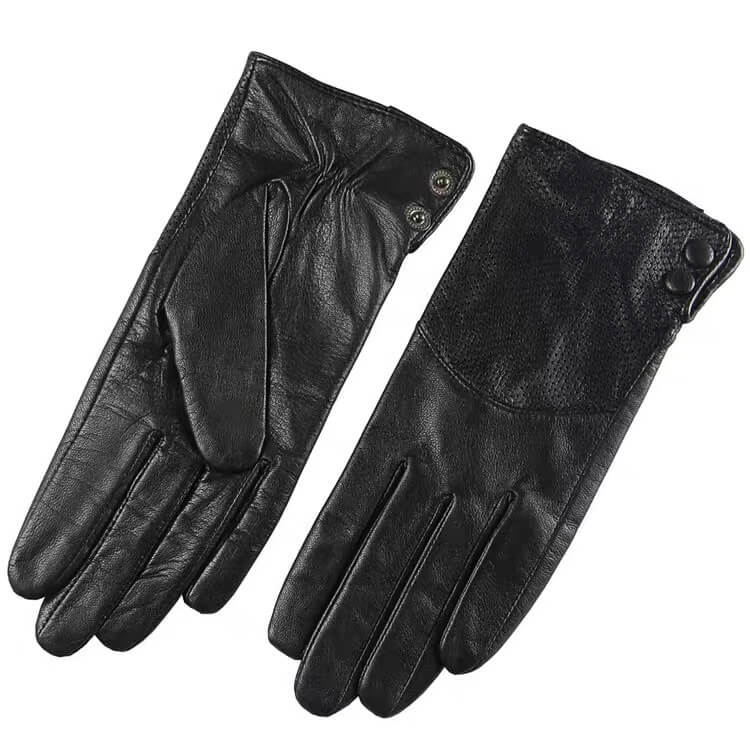 Women’s Sheepskin Driving Gloves – Lightweight & Breathable with Perforated Back