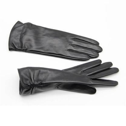 Women’s Long Lambskin Driving Gloves – 11-Inch, Silk Lining